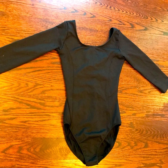 PINK TARTAN Quarter sleeve black body suit - Picture 6 of 10